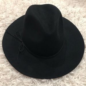 Wool Banana Republic Black Felt Fedora Hat Size S/M